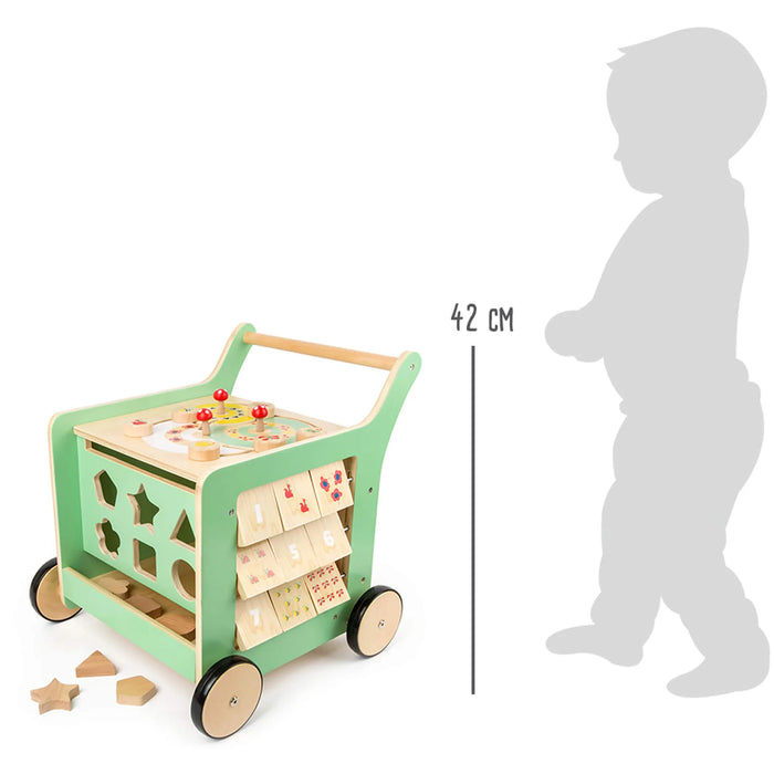 Pastel Shopping Cart Wooden Activity Walker