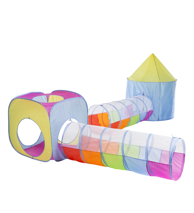 Rainbow Set of 4 Pop-Up Tents & Tunnels
