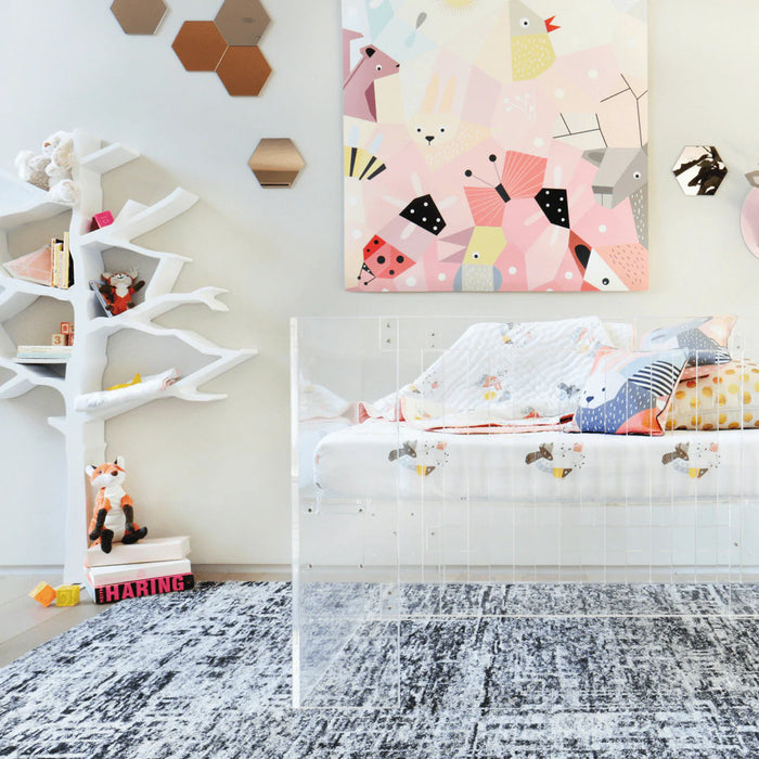 Nursery Works VETRO Mini Crib with Pure Core Mini Crib Mattress