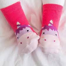 Zoo Socks Non Slip Grip- Unicorn