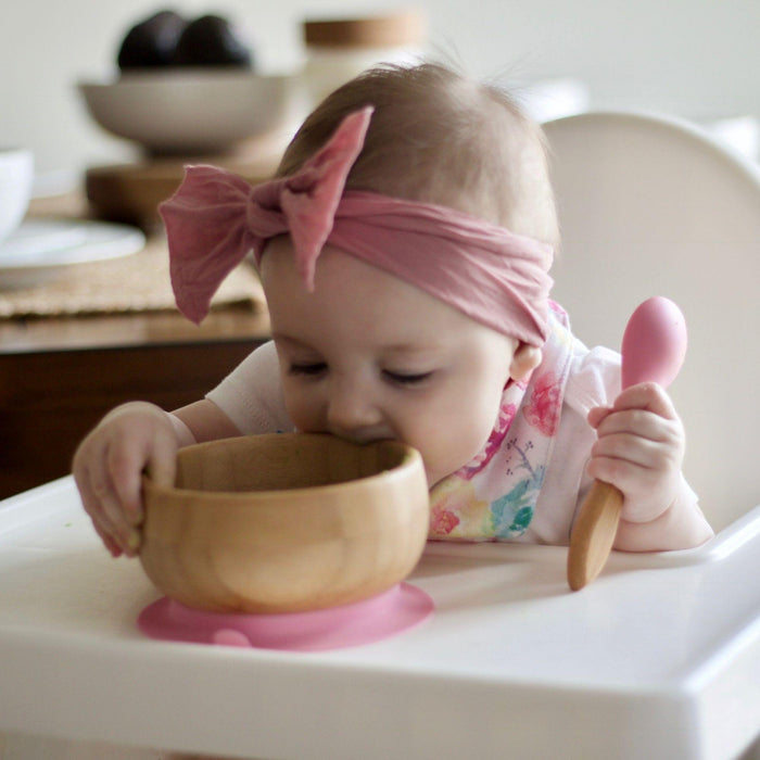 Bamboo Suction Bowl + Spoon