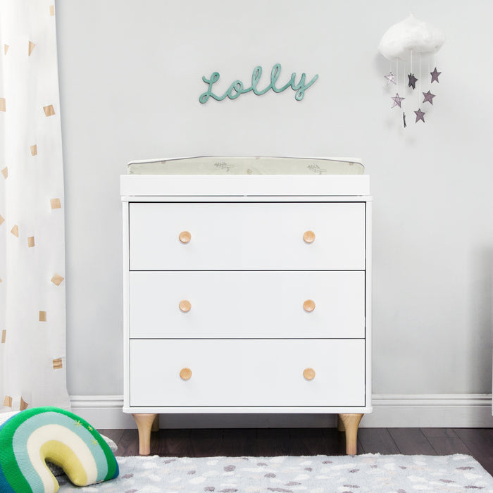 Babyletto Lolly 3-Drawer Changer Dresser w/Removable Changing Tray