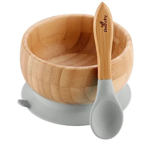 Bamboo Suction Bowl + Spoon