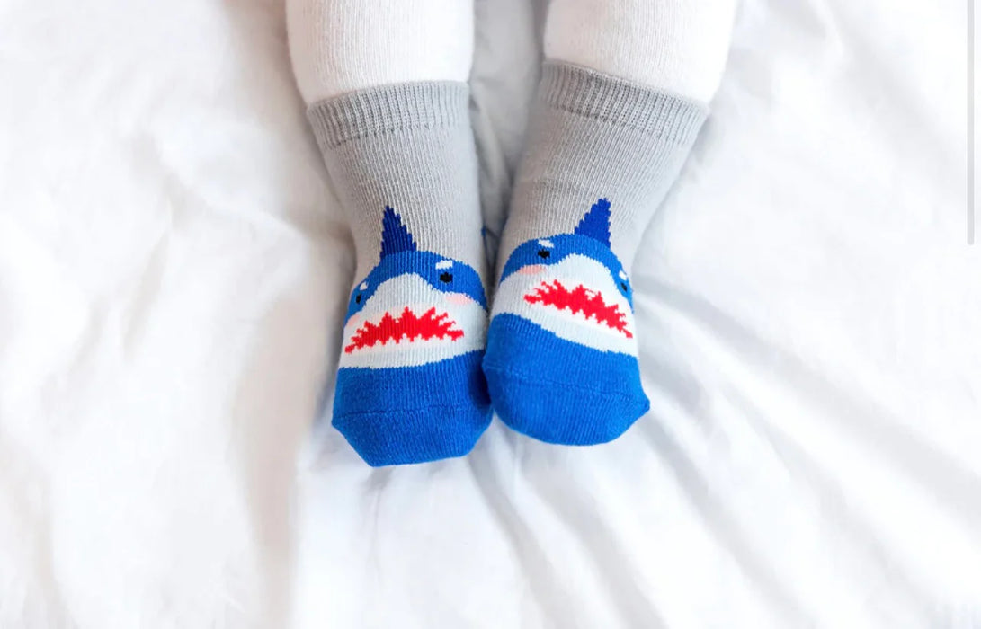 Zoo Socks Non Slip Grip- Shark