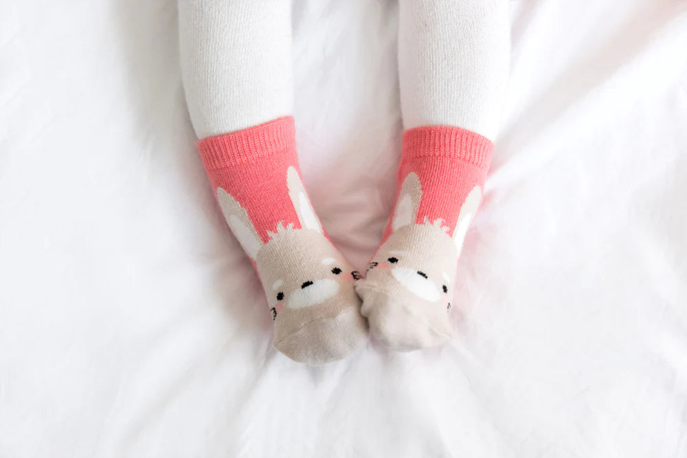 Zoo Socks Non Slip Grip- Rabbit