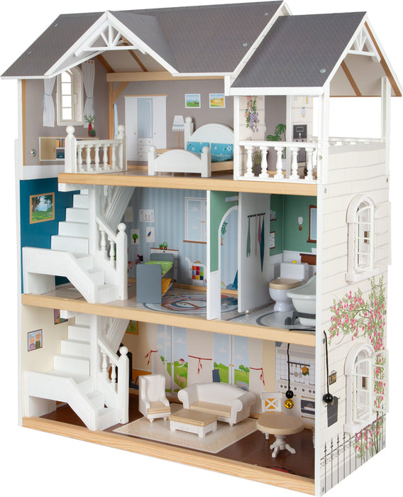 Iconic Wooden Doll House Complete Playset