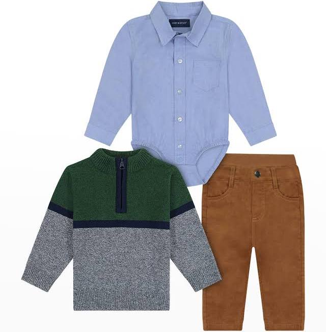Boys 3pc Sweater Set
