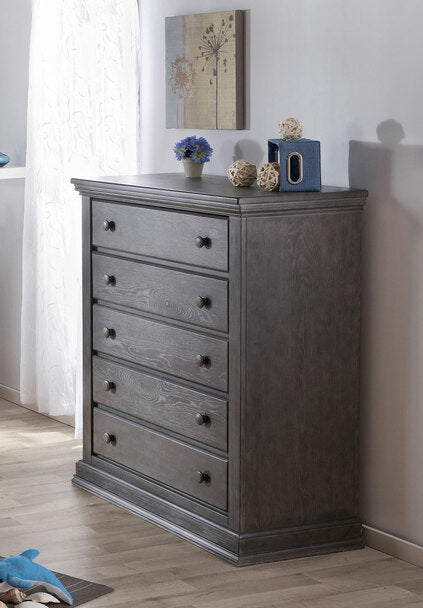 Pali Modena 5 Drawer Dresser- Distressed Granite