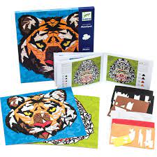 mosaic art kit for kids childrens crafts tiger